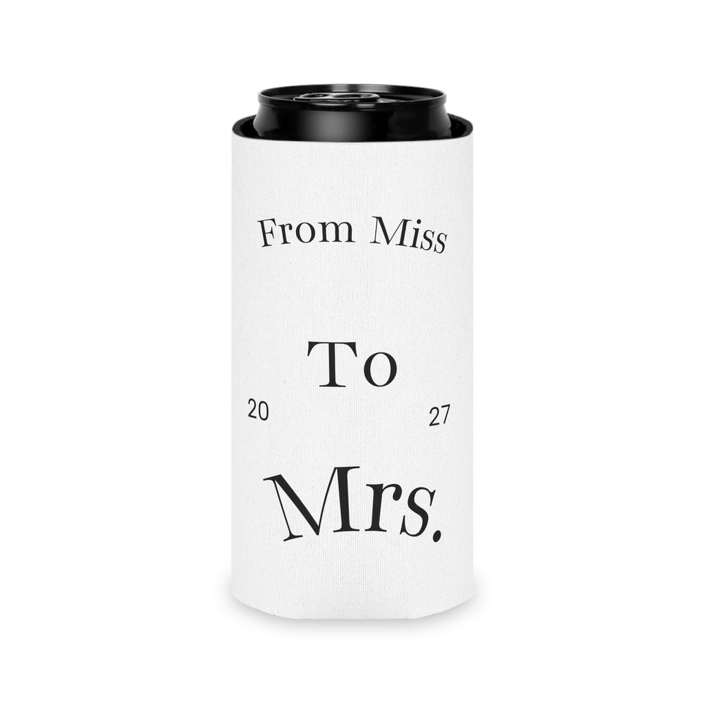 Team Bride Can Cooler | Floral Bachelorette Drink Koozie