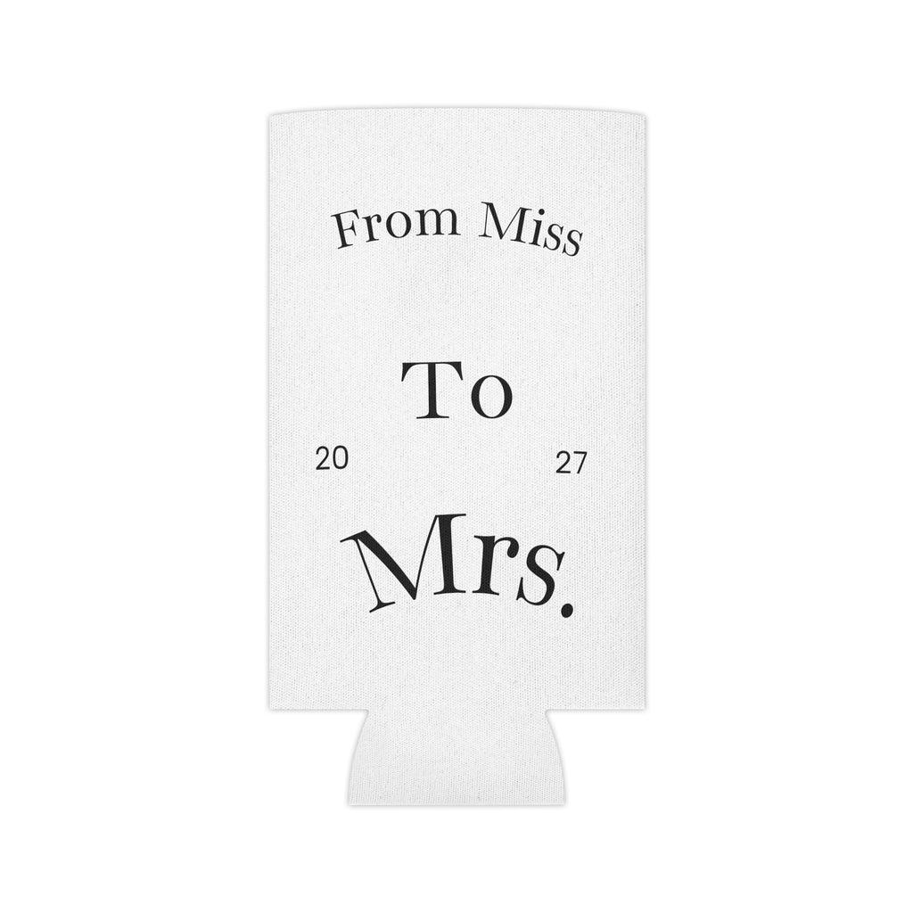 Team Bride Can Cooler | Floral Bachelorette Drink Koozie