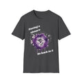 Having a Seizure Be Back in 5 T-Shirt | Purple Splash Clock Design