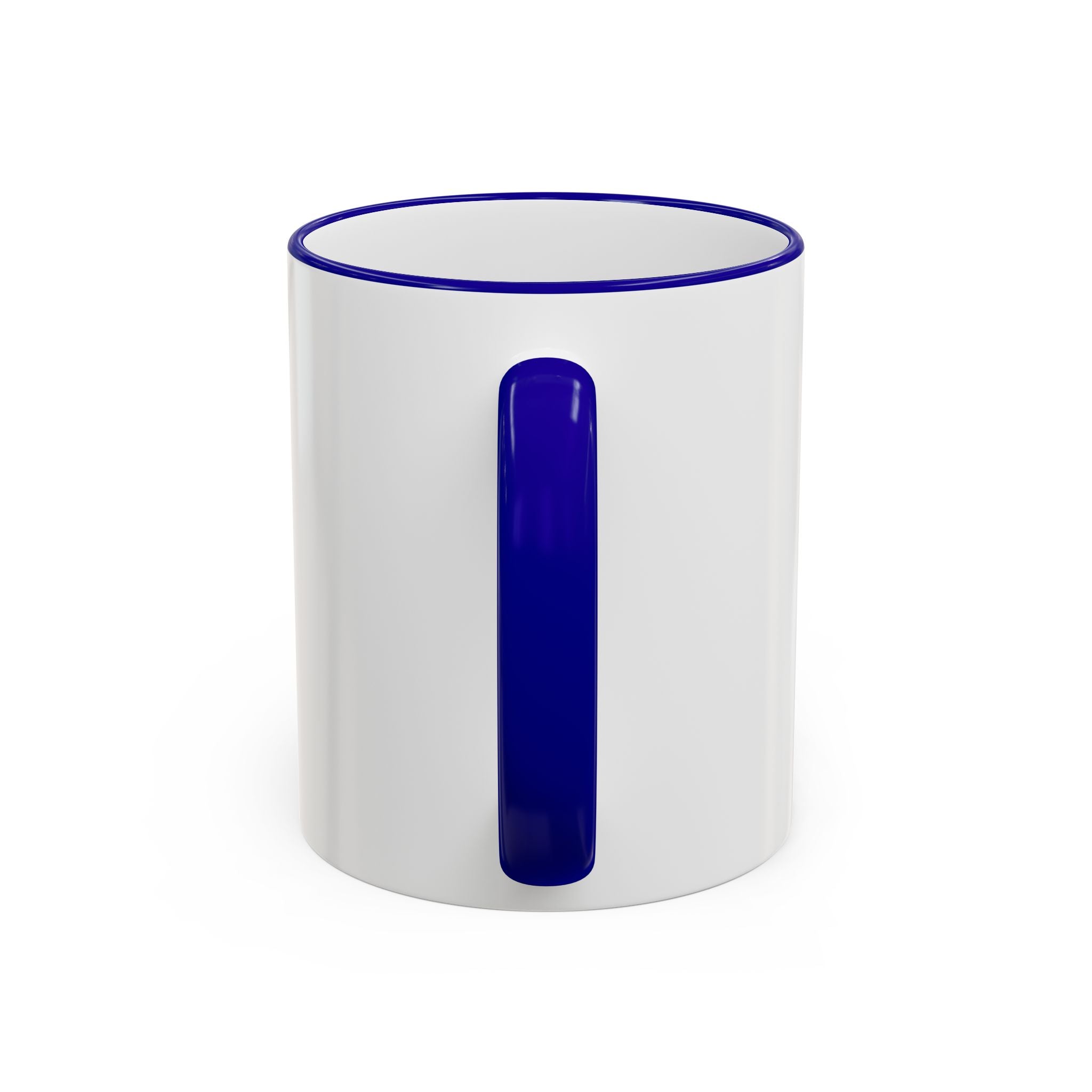 Don't Block Your Blessings hydrangea mug | Accent rim & handle mug