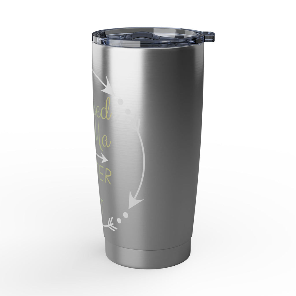 Blessed Mama Tumbler 20oz — "Blessed Mama #Glitter & Dirt" Stainless Travel Cup