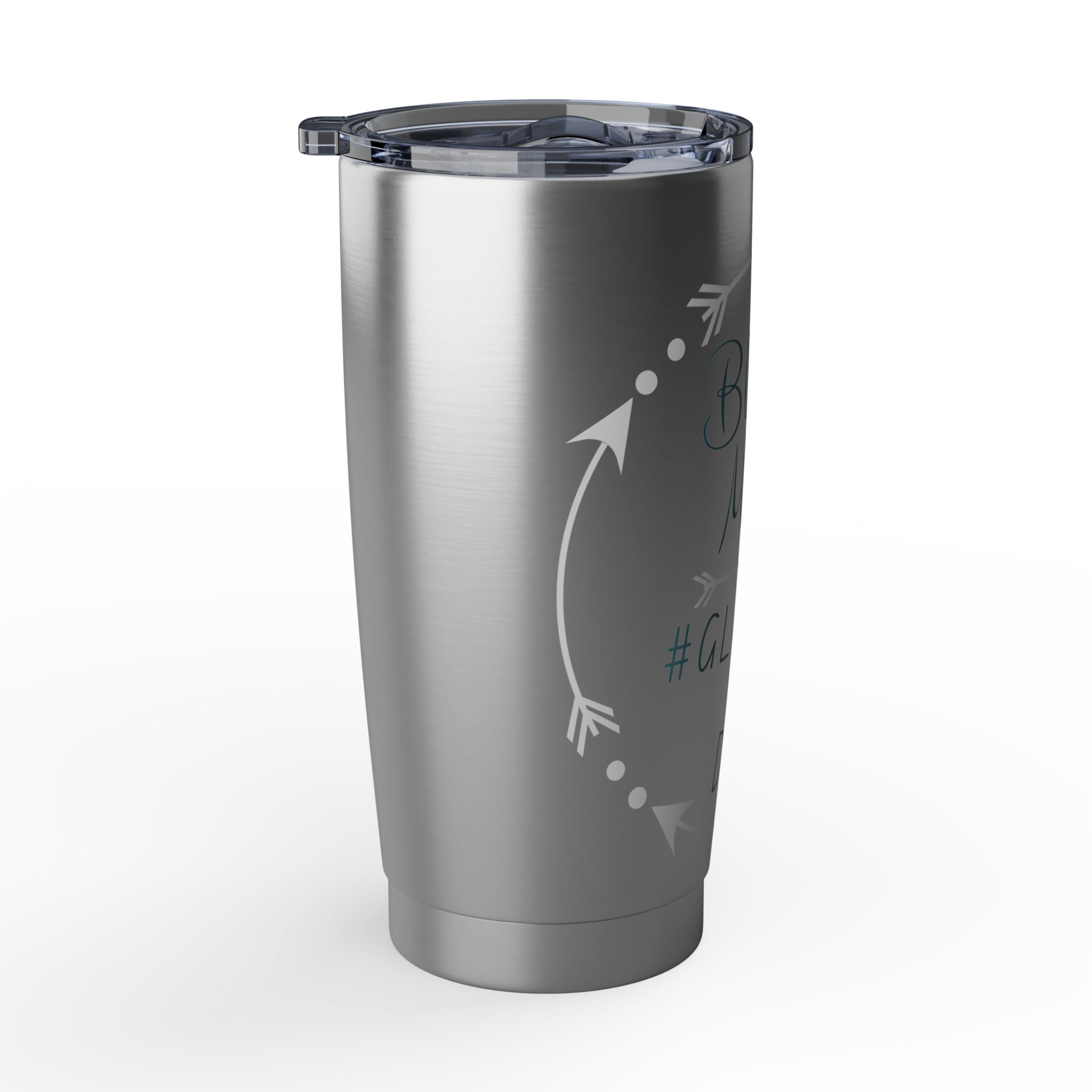 Blessed Mama Tumbler 20oz — "Blessed Mama #Glitter & Dirt" Stainless Travel Cup