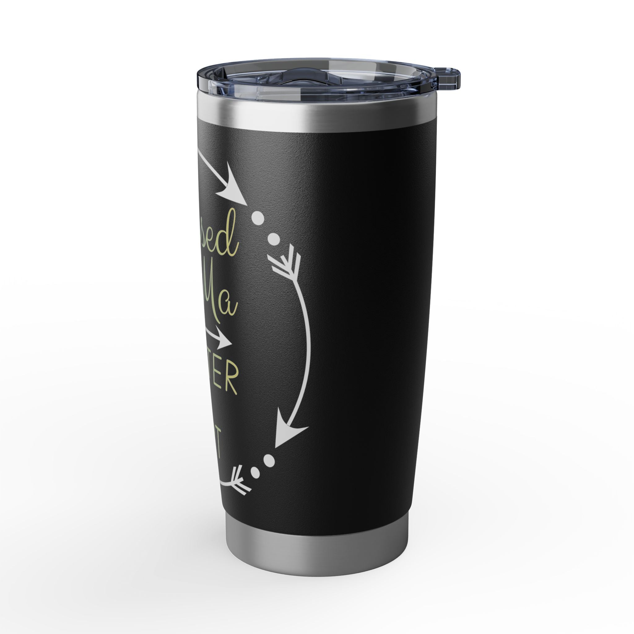 Blessed Mama Tumbler 20oz — "Blessed Mama #Glitter & Dirt" Stainless Travel Cup