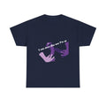 T‑Shirt — 'I was down but now I'm up' Purple Helping Hands Graphic Tee