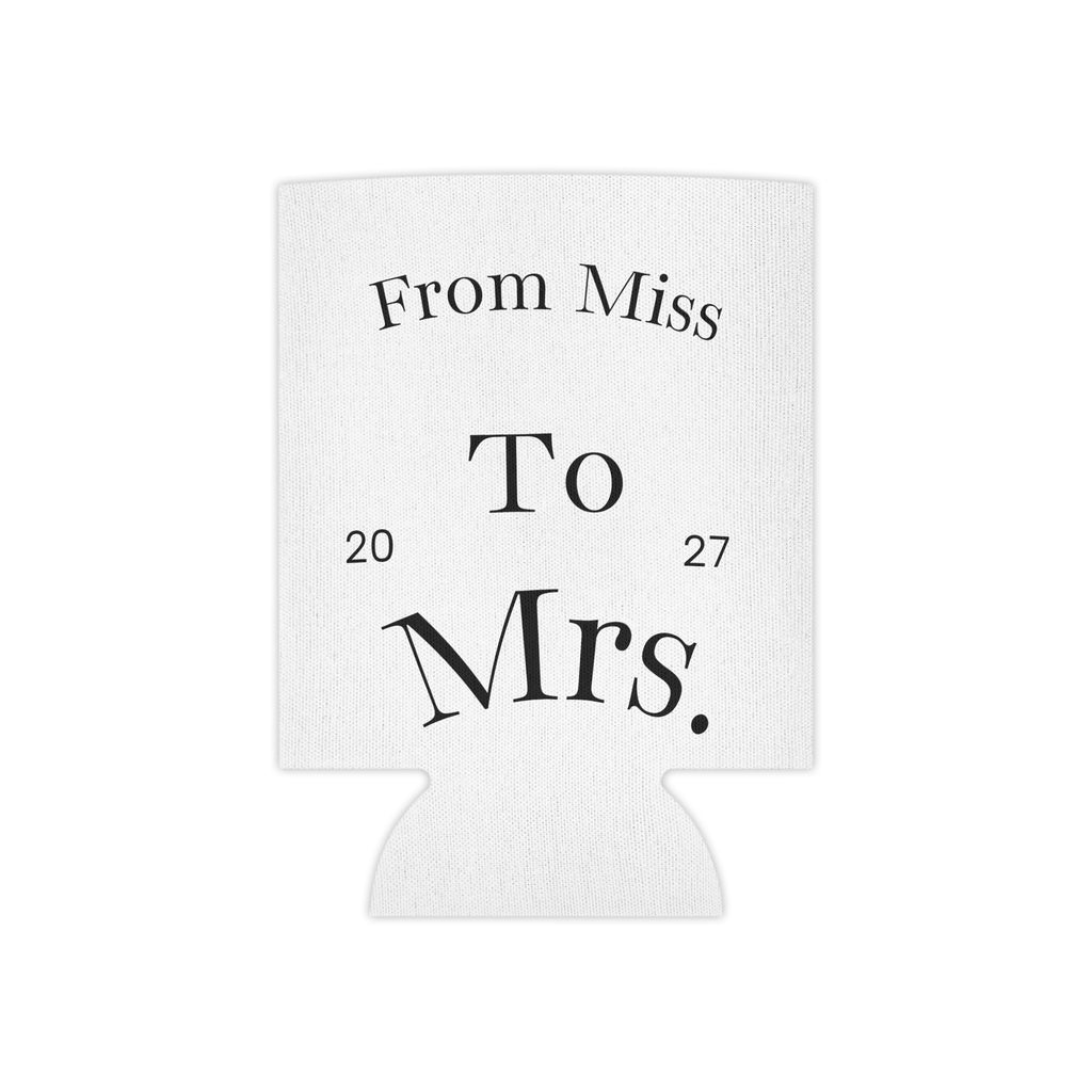 Team Bride Can Cooler | Floral Bachelorette Drink Koozie