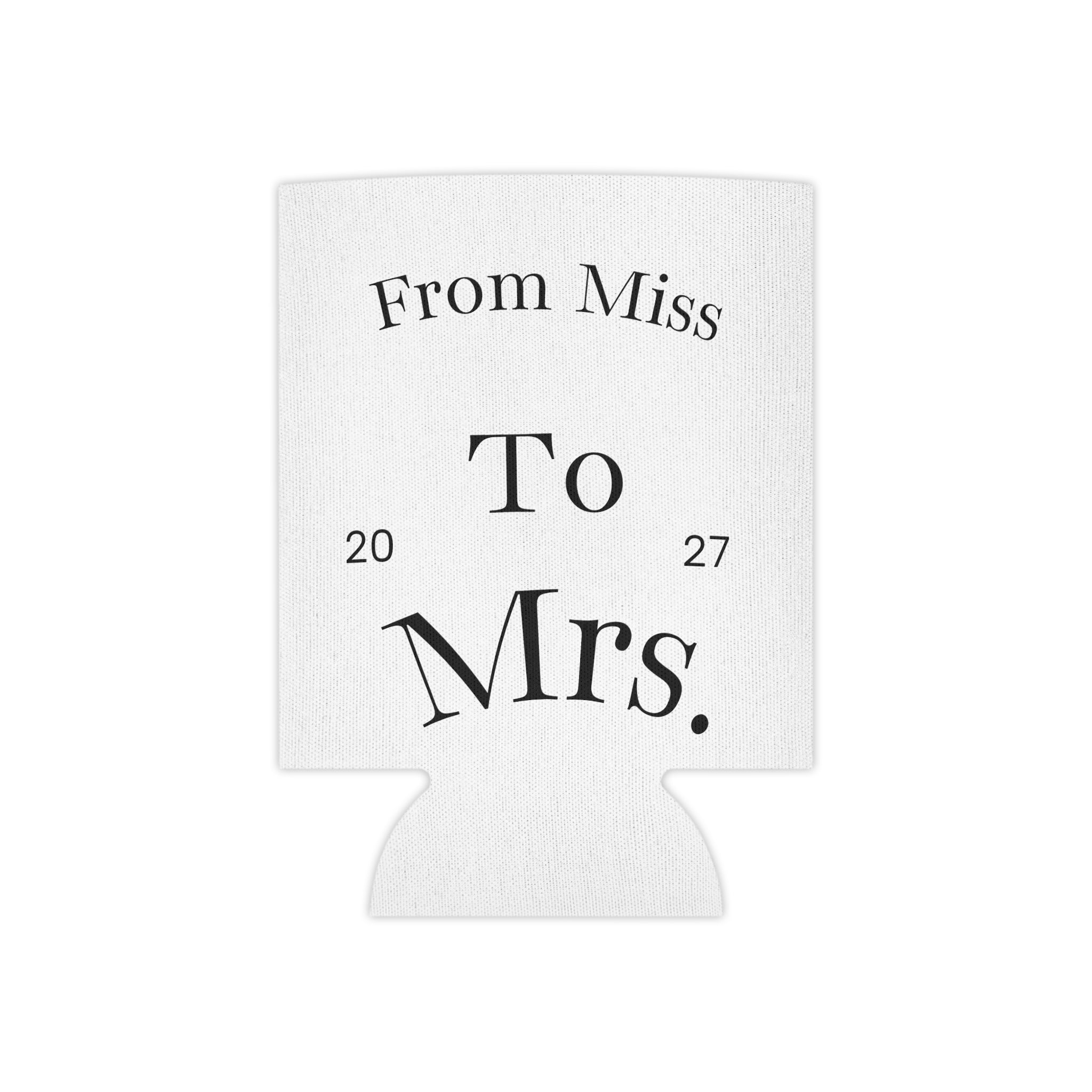 Team Bride Can Cooler | Floral Bachelorette Drink Koozie
